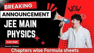 JEE Main Physics Formula Sheet PDF #jeemains