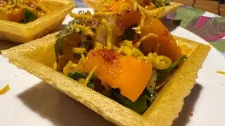 Mango salsa canap&eacute; chaat | Mango Salsa Monaco chaat | cooking without fire recipe | Mango Salsa 🥭🥭