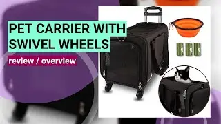 Ultimate Pet Carrier Review: Smooth Travel with 360&deg; Swivel Wheels!