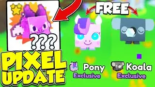 I HATCHED THE BEST PIXEL UPDATE PETS & FREE EXCLUSIVES IN PET SIMULATOR X (Roblox)