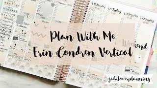 PLAN WITH ME | ERIN CONDREN NO WHITE SPACE SPREAD