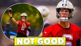 Tyler Shough Looks ATROCIOUS At Saints Training Camp