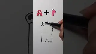 drawing alphabet lore (AP fusion) #shorts