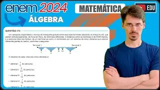 [ENEM 2024] 172 📘 ÁLGEBRA Um aeroporto disponibiliza o serviço de transporte gratuito entre seus