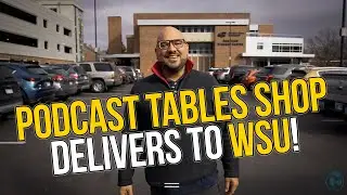 Podcast Table Delivery to WSU By Podcast Tables Shop