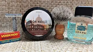 RazoRock Don Marco | Yuma DE Razor | Voskhod DE Blade | 4711 Aftershave | Wet Shaving