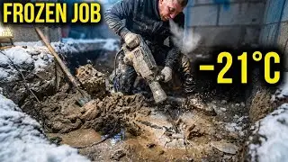 Flooded Basement in −21°C | Extreme Winter Construction