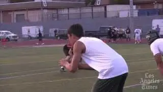 QB Cade Apsay of Canyon shows off strong arm