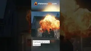 Car explosion vfx in 40 sec #edit #vfxcreates #aftereffects #vfx
