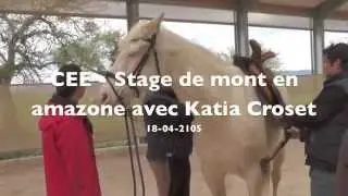 Stage de monte en amazone avec Katia Croset