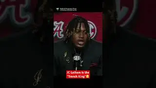 JC Latham&rsquo;s nickname is tough😤 #rolltide #alabama #alabamafootball