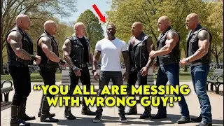 Racist Bully Bikers Confront a Black Man in Public, His Reaction Shocks Everyone