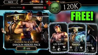 I Spent 120K FREE Souls on this Pack For My LUCKY Viewers! | MK Mobile Shaolin Heroes Pack Opening!