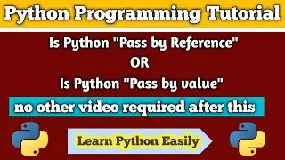 python pass by reference or pass by value type of programming language