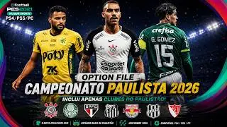 PES2021 - OPTION FILE PAULIST&Atilde;O 2026 (PS4/PS5/PC) V1