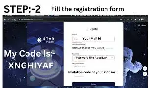 How to register on STAR TRADER