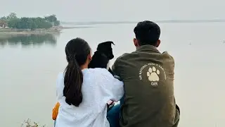 Us,Our Puppy and peaceful vibe ❤️✨ also guess amaro favourite and evergreen place 😂