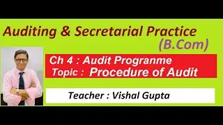 ch 4 audit programme l auditing l b com l part 5 l
