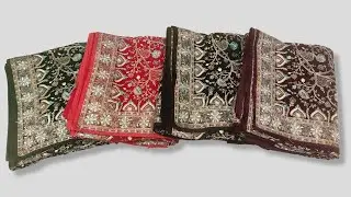 all over kashmiri work saree | latest design saree | party sraee | chiffon saree | পার্টি শাড়ি