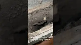 Quick amazing cleaning of super dusty air duct