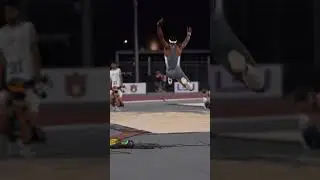 8+m long Jump looks Crazy From the Back
