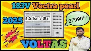 Voltas 1.5 Ton 3 Star Window AC 183V Vectra pearl 2025 Review