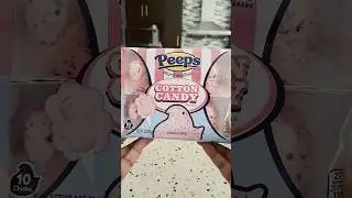 Cotton Candy Peeps #foodshorts #peeps #usasnacks #marshmallow #easter