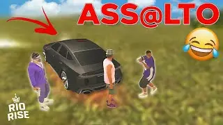 TENTARAM ME ASSALTAR NO RIO RISE 😂 GTA RP (Andre Loko rp)