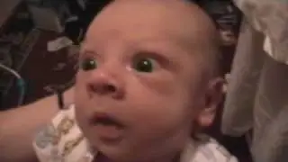 Cute Baby With The Hiccups And Sneezes