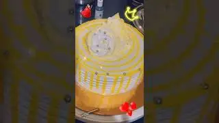 💛 Yellow gel driping white colour  cake#reenacakegallary#yummy