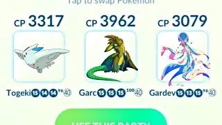 Level 40 Togekiss Garchomp Gardevoir in Master league premier ( Amazing )