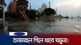 বিপদ সীমা পেরিয়েছে যমুনার পানি, তলিয়ে যাবে তাজমহল!  Taj Mahal  Flood Risk