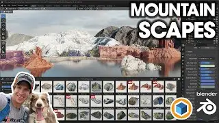 Mountains and Cliffs In Blender with MOUNTAINSCAPES!