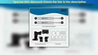 Must Buy Dual Steering Stabilizer Damper Kits for Jeep Wrangler Unlimited JK 2007-2017&bull;&bull;&bull;&bull;&bull;&bull;&bull;&bull;&bull;&bull;&bull;&bull;&bull;