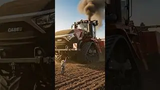 Heavy Machine in the Farmland #automobile #tractor #heavytractor #hightechfarming #shorts feed