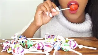 ASMR Eating Lollipops & Chewing Gum *No Talking* |Blow Pop