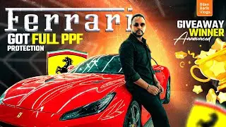 Ferrari Got FULL PPF Protection | Giveaway Winner Finally Announced 🎁🔥.