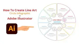 How to create eye-catching circle infographic in adobe illustrator! #adobeillustrator #tutorial