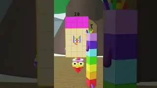 The Seven Times Table in Roblox!  #roblox #numberblocks #capcut #shorts