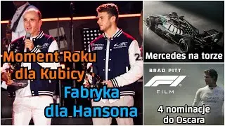 Hanson w fabryce, Kubica z wyr&oacute;żnieniem.Mercedes zaskakuje na torze. Hamilton z Oscarem? #Kubica #F1