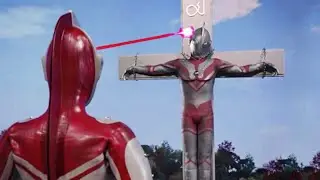 Ultraman Zoffy vs Monster 3DウルトラマンSiêu nhân điện quang Zoffy bại trận và bị treo trên thập giá