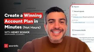 Create a Winning Account Plan in Minutes with GTM Workspace | ZoomInfo
