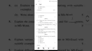 kuk university b. sc computer science paper 2020(PC software)