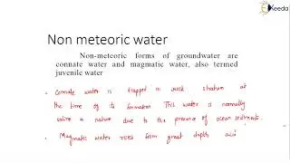 Sources, Zones, Water Table, Unconfined, Confined and Perched Water Tables - Engineering Geology