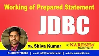 JDBC Tutorials | Working of Prepared Statement | Advanced Java | Mr.Shiva Kumar