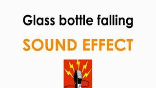 Glass Bottle Falling on Floor Sound Effect ♪