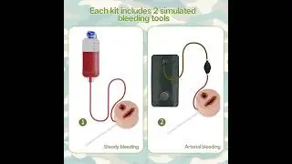 Wound Packing Trainer, Stop The Bleed Trainer with 2-in-1 Wounds for Pre-Hospital Emergency Care