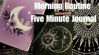 Morning Routine Five Minute Journal - Sticker Book & Oil Pastels