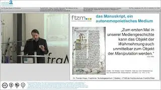 Technik st&ouml;rt! &ndash; Vortrag von Dr. Thomas Knaus (FTzM der FH Frankfurt/Main) auf der fraMediale 2014