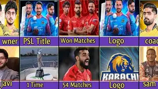 Comparison: Karachi kings Vs Peshawar Zalmi Vs Islamabad United Team Comparison